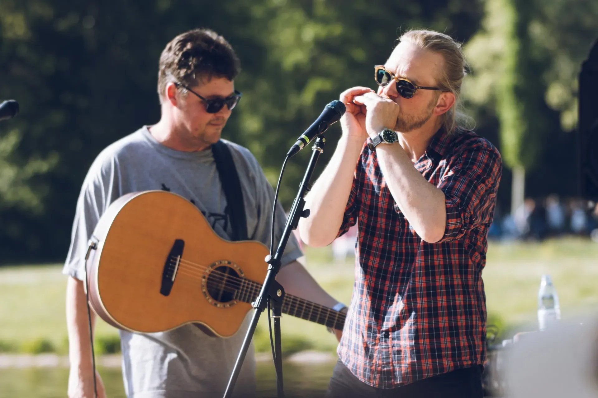 Dirk und Volker am Kahlscheurer Weiher